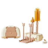 Silicone Baby Milk Bottle Cleaning Brush (Brown)